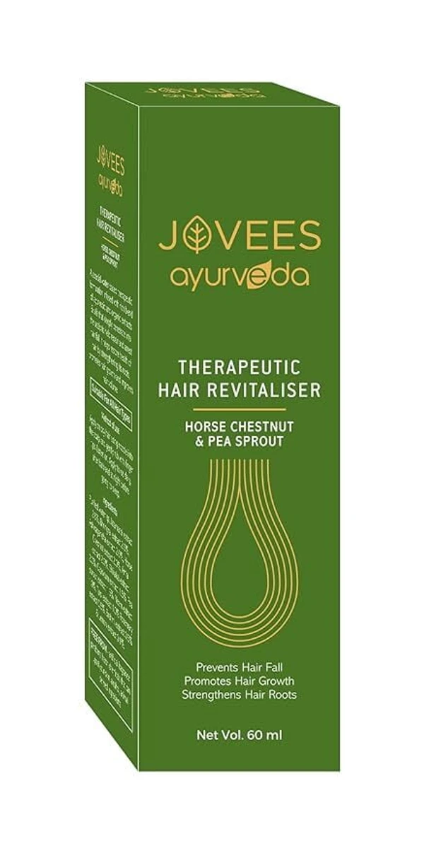 JOVEES HERBAL Jovees Ayurveda Therapeutic Hair Revitalizer for Hair Fall Control & Helps Promote Hair Growth 60ml