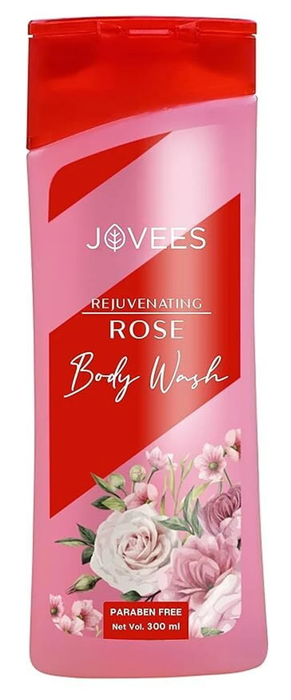 JOVEES HERBAL Jovees Herbal Moisturizing Body Wash Rose for Softer, Smoother Skin, Body Wash for Women/Men -300ml