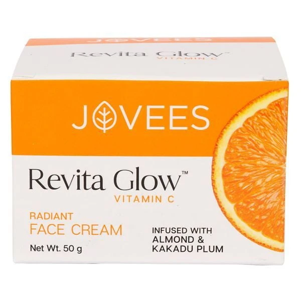 JOVEES HERBAL Jovees Herbal Revita Glow Vitamin C Cream Infused with Almond & Kakadu Plum 50g