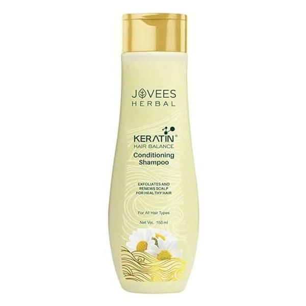 JOVEES HERBAL Jovees Keratin Hair Balance Conditioning Shampoo Exfoliates and Renews Scalp For Healthy