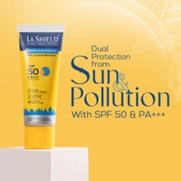 La Shield Pollution Protect Mineral Sunscreen Gel Spf 50, WHITE, 50 gram