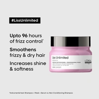 L'oreal LOreal Professionnel Liss Unlimited Hair Mask with Pro-Keratin and Kukui Nut Oil for Rebellious Frizzy Hair, Serie Expert, 250gm
