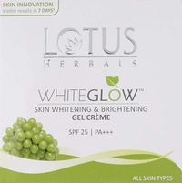 Lotus Herbals White Glow Skin Whitening & Brightening Gel Creme SPF 25 PA+++, 60 gm