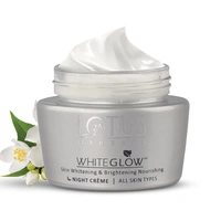 Lotus Herbals White Glow Skin Whitening & Brightening Nourishing Night Cream, 60 gm