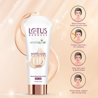 Lotus Herbals Whiteglow Matte Look All In One Spf 20 Dd Cream (Pink Beige), 30g