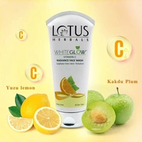 Lotus Herbals Whiteglow Vitamin-C Radiance Face Wash, 100 gm