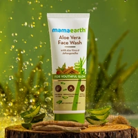 Mamaearth Aloe Vera Face Wash with Aloe Vera & Ashwagandha for a Youthful Glow - 100 ml
