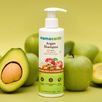 Mamaearth Argan Shampoo with Argan and Apple Cider Vinegar for Frizz-free and Stronger Hair, 250 ml