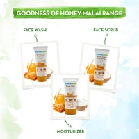 Mamaearth Honey Malai Face Scrub with Honey & Malai for Nourishing Glow - 100 g | Gently Exfoliates | Smoothens skin