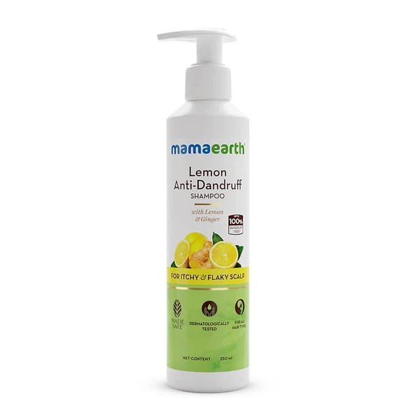 MAMAEARTH Mamaearth Lemon Anti-Dandruff Shampoo with Lemon & Ginger for Itchy & Flaky Scalp Ð¯?? 250 ml