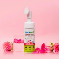 MAMAEARTH Mamaearth Micellar Water Foaming Makeup Remover with Rose Water and Glycolic Acid for Makeup Cleansing - 150 ml