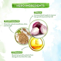 MAMAEARTH Mamaearth Onion Shampoo with Onion & Plant Keratin for Hair Fall Control, 400ml