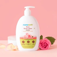 Mamaearth Rose Body Lotion with Rose Water and Milk For Deep Hydration, 400ml