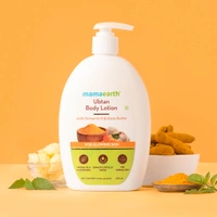 Mamaearth Ubtan Body Lotion with Turmeric and Kokum Butter for Glowing Skin, 400 ml