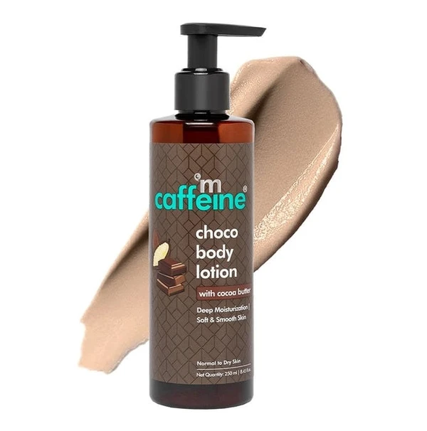 MCaffeine Choco Body Lotion With Cocoa Butter For Deep Moisturization & Soft-Smooth Skin, 250ml