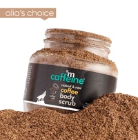 mCaffeine Coffee Body Scrub With Coconut For Tan Removal & Soft-Smooth Skin - Natural & Vegan, 100 gm
