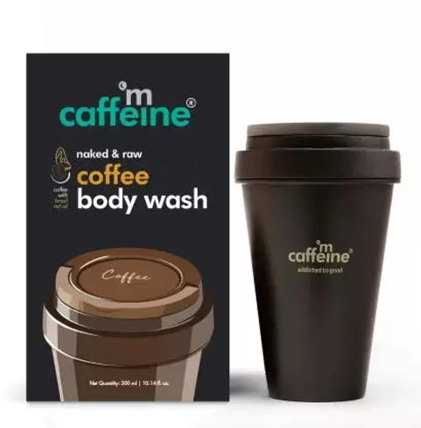 MCAFFEINE mCaffeine Coffee Body Wash - Refreshing, Deep Cleansing & Hydrating Soap Free Shower Gel With Vitamin E, 300 ml