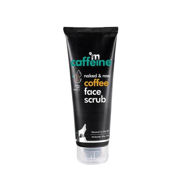 MCAFFEINE mCaffeine Exfoliating Coffee Face Scrub With Walnut & Vitamin E For Fresh & Glowing Skin - Removes Tan & Blackheads, 100 gm