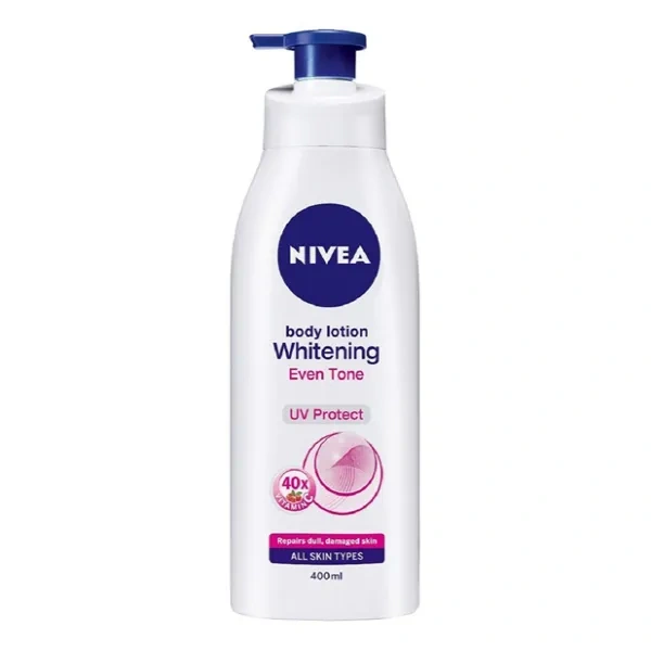 Nivea Body Lotion, Whitening Even Tone UV Protect, For All Skin Types, 400 ml
