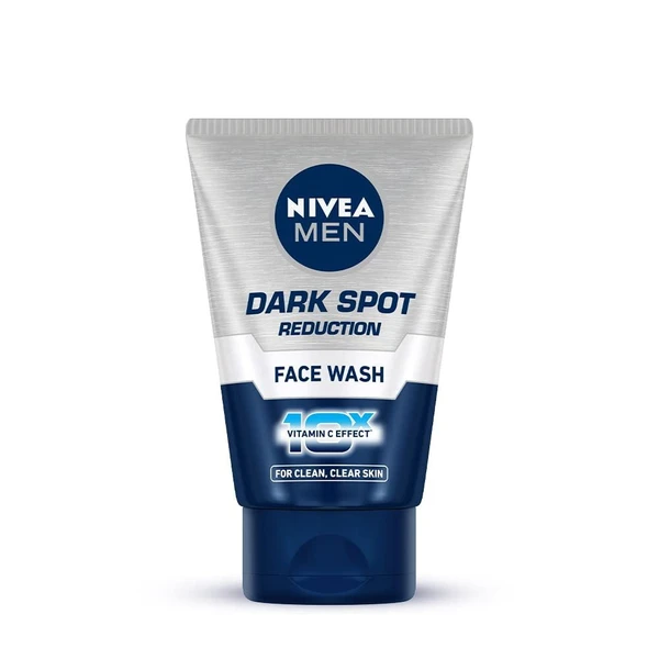 Nivea NIVEA MEN Dark Spot Reduction Face Wash 100 g | With Ginko and Ginseng Extracts for Clean, Healthy & Clear Skin in Summer | 10 X Vitamin C Effect for Radiant Skin |For Dark Spot Reduction