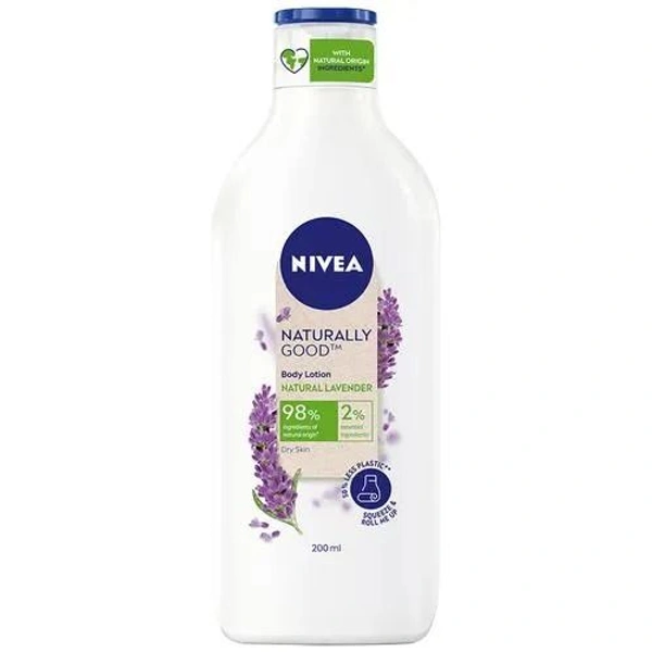 Nivea Naturally Good Body Lotion - For Dry Skin, Natural Lavender, 200 ml
