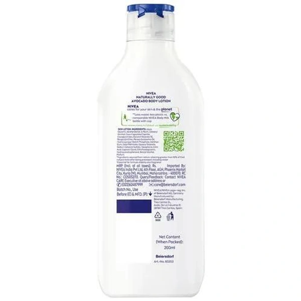 Nivea Naturally Good Body Lotion Natural Avocado, 200 ml