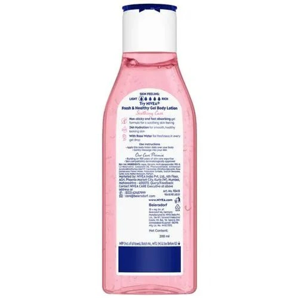 Nivea Rose Water Gel Body Lotion, 200 ml