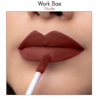 Nykaa All Day Matte Waterproof, Transfer Proof, 12H Liquid Lipstick - Work Bae(2.1ml)