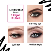 Nykaa Eyem Smoky Kajal Eyeliner - Black(1.2g)