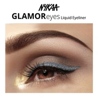Nykaa GLAMOReyes Coloured Liquid Eyeliner - 01 Stormy Sky(5ml)