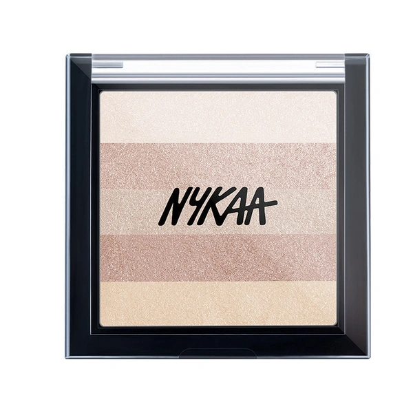 Nykaa Glow Goals! Shimmer Brick Highlighter Palette - Good Old Gold (7.5gm)