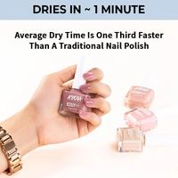 Nykaa Insta Dry Fast Drying Nail Enamel Polish Boho Blue 355 - Light Turquoise(9ml)