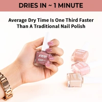 Nykaa Insta Dry Fast Drying Nail Enamel Polish Coral Chat 347 - Coral(9ml)