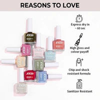 Nykaa Insta Dry Fast Drying Nail Enamel Polish Cream Comment 350 - Cream(9ml)