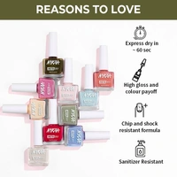 Nykaa Insta Dry Fast Drying Nail Enamel Polish Fern Follower 332 - Olive Green(9ml)