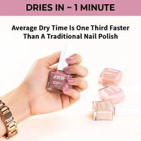 Nykaa Insta Dry Fast Drying Nail Enamel Polish Flamingo Filter 342 - Cool Pink(9ml)