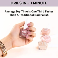 Nykaa Insta Dry Fast Drying Nail Enamel Polish Mauve Message 351 - Gray(9ml)