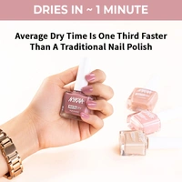 Nykaa Insta Dry Fast Drying Nail Enamel Polish Nude Notification 344 - Pink Nude(9ml)