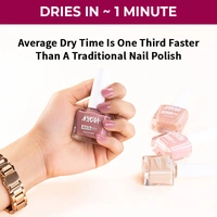Nykaa Insta Dry Fast Drying Nail Enamel Polish Pink Post 339 - Hot Pink(9ml)