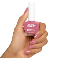 Nykaa Insta Dry Fast Drying Nail Enamel Polish Salmon Story 343 - Salmon Pink(9ml)