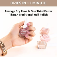 Nykaa Insta Dry Fast Drying Nail Enamel Polish Sandy Swipe 335 - Nude(9ml)