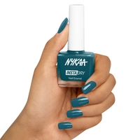Nykaa Insta Dry Fast Drying Nail Enamel Polish Teal Tag 331 - Teal(9ml)