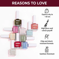 Nykaa Insta Dry Fast Drying Nail Enamel Polish Vermilion Views 336 - Deep Red(9ml)