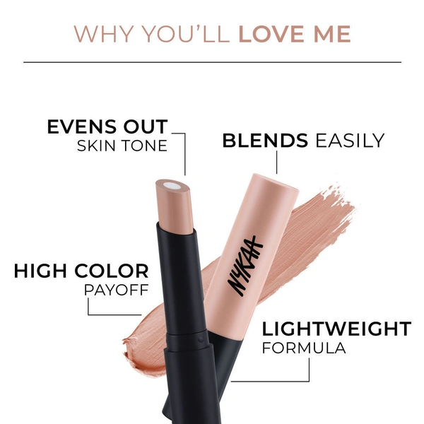Nykaa InstaBlur Color Corrector Stick - Peach (3.5g)