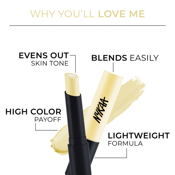 Nykaa InstaBlur Color Corrector Stick - Yellow (3.5g)