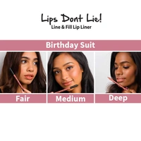 Nykaa Lips Don't Lie! Waterproof Line & Fill Lip Liner - Birthday Suit 01 (1.14g)