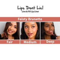 Nykaa Lips Don't Lie Waterproof Line & Fill Lip Liner - Feisty Brunette 11(1.14g)