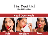 Nykaa Lips Don't Lie Waterproof Line & Fill Lip Liner - Head Over Heels 09(1.14g)