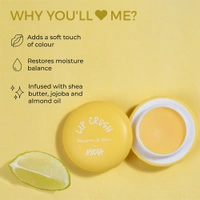 Nykaa Moisturising Macaron Lip Balm With Shea Butter, Almond Oil & Vitamin E - Lemon(8gm)