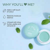 Nykaa Moisturising Macaron Lip Balm With Shea Butter, Almond Oil & Vitamin E - Mint(8gm)